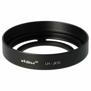 Pára-sol vhbw substitui Fuji Fujifilm LH-X10 para Objetiva Fujifilm com 52 mm de Diâmetro, metal, preto
