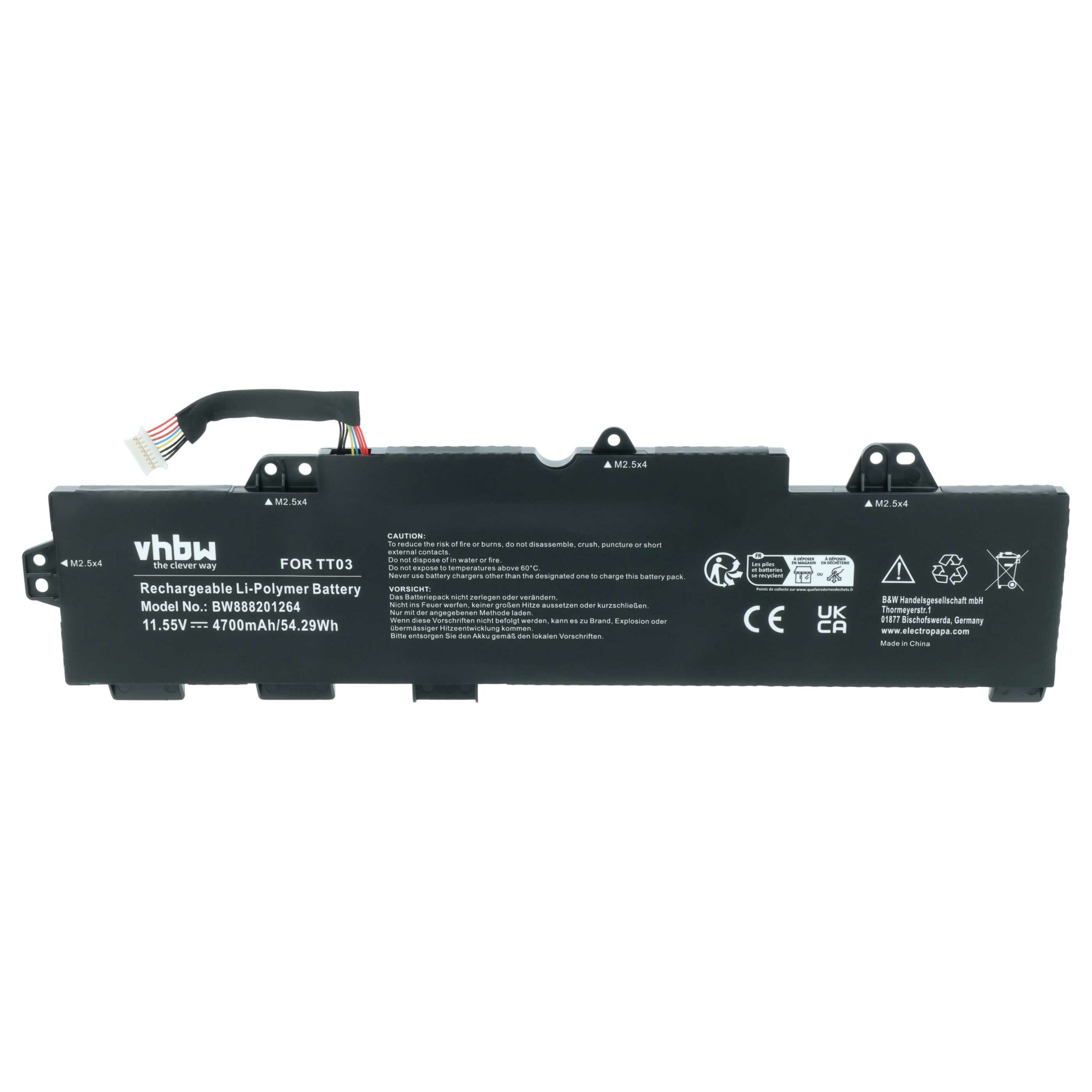 Bateria para Portátil vhbw para HP EliteBook 755 G5, 850 G5 - 4700 mAh, 11.55 V - Image 3