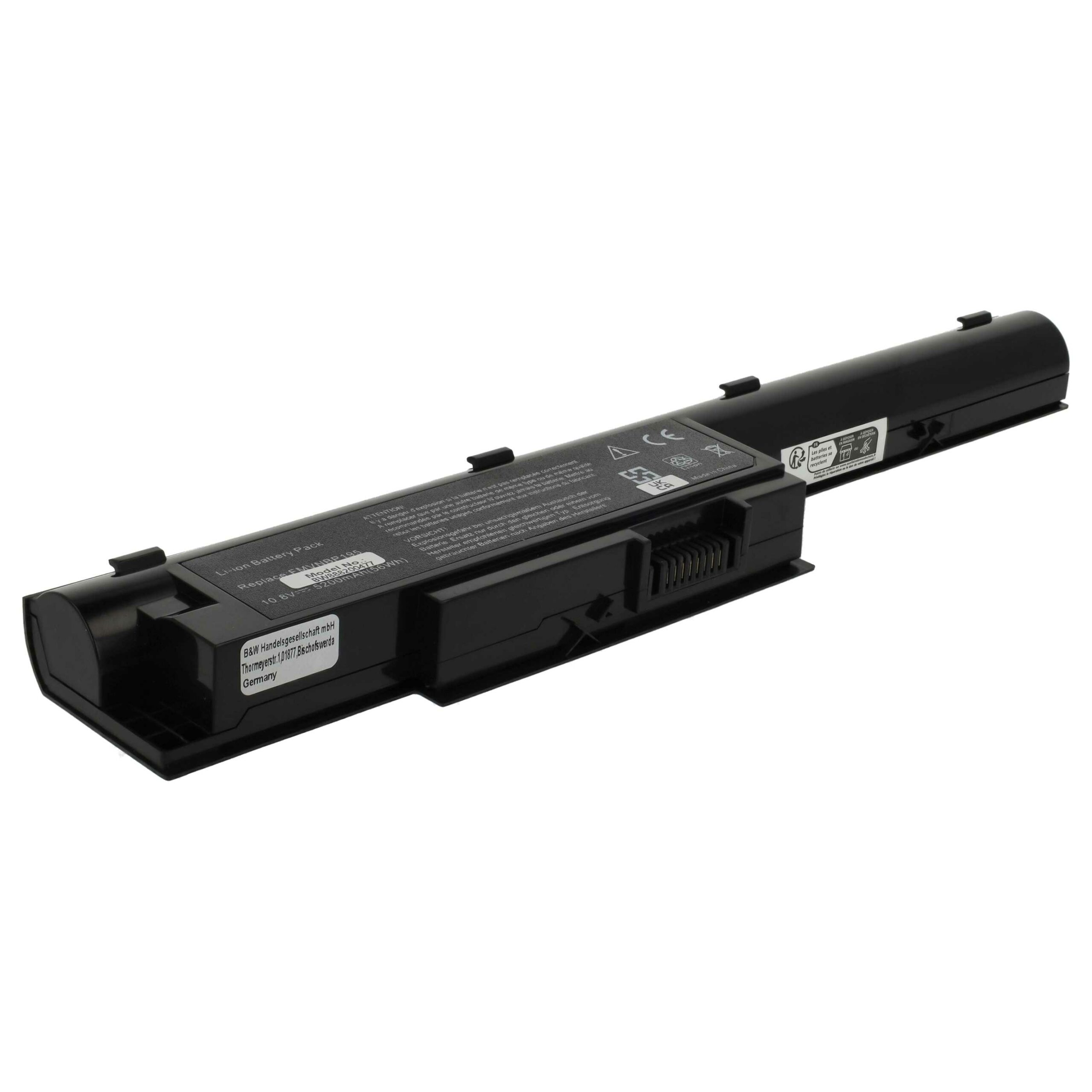 Bateria vhbw para Portátil Fujitsu FPCBP323AP, FMVNBP195, FPCBP274 - 5200 mAh 10.8 V