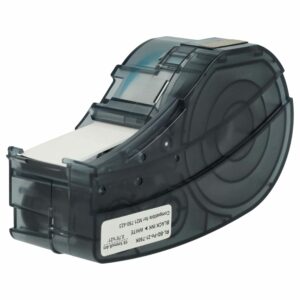 Fita de Etiquetas vhbw Substitui Brady M21-750-423 - 19.05 mm, Preto sobre Branco, Poliéster