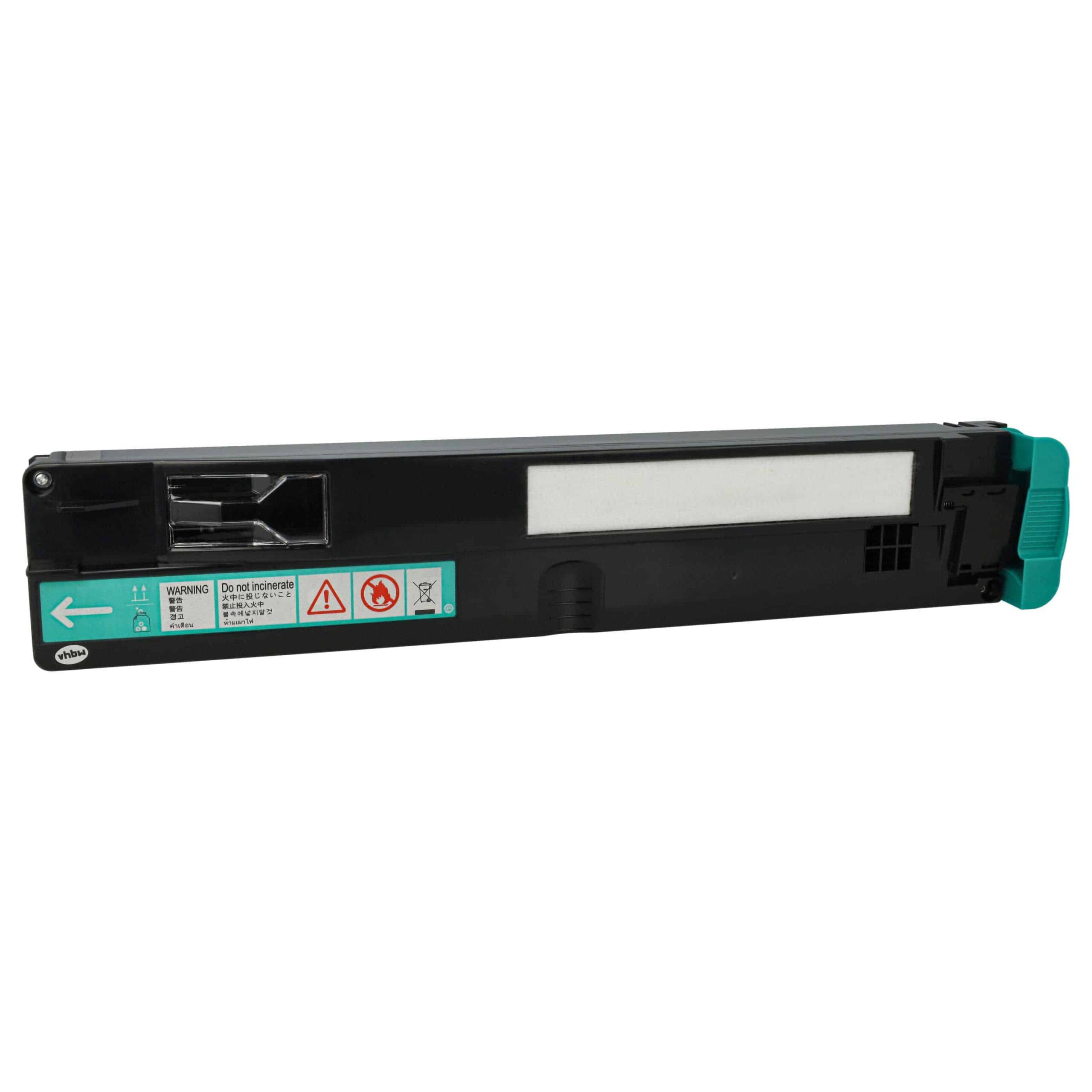 Recipiente de Toner Residual vhbw para Lexmark C950X76G - Preto