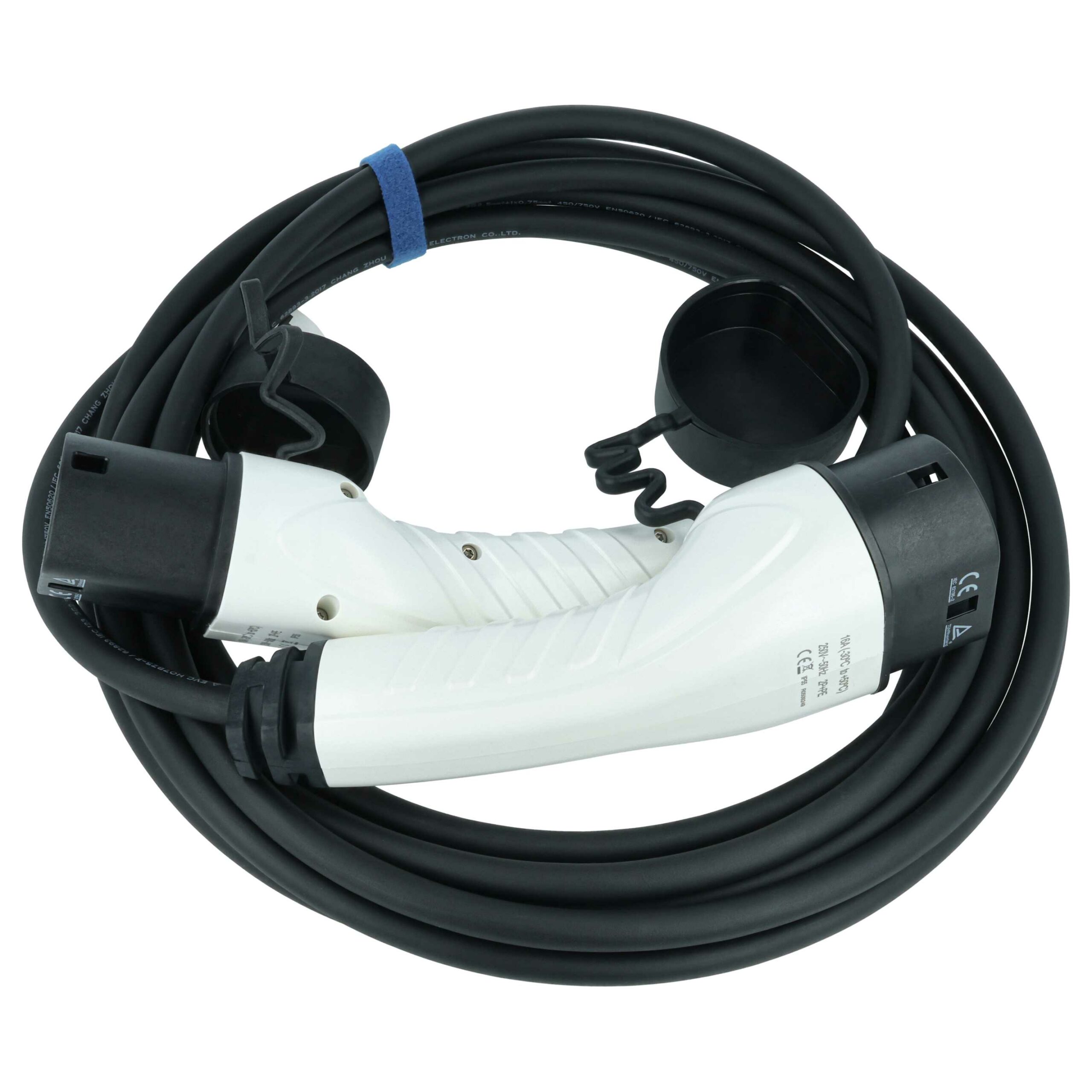 Cabo de Carregamento vhbw - Tipo 2 para Tipo 2, Monofásico, 16 A, 3.5 kW, 7 m