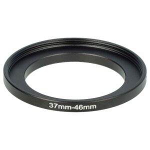 Adaptador de Anel Step-Up vhbw de 37 mm para 46 mm para Objetivas de Câmara