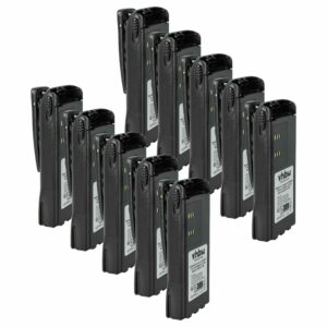Pack 10x Baterias vhbw para Rádios Motorola GP340, GP360, GP380 2600 mAh 7.4 V Li-Ion
