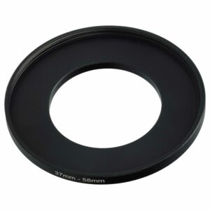 Anel Adaptador Step-Up vhbw de 37 mm para 58 mm para Objetivas de Câmara