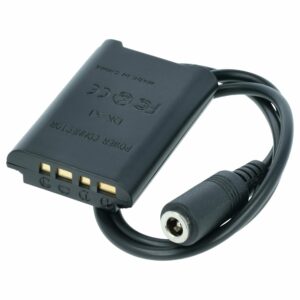 Acoplador CC vhbw substitui Sony NP-BX1, NP-FX1 para Câmaras Sony