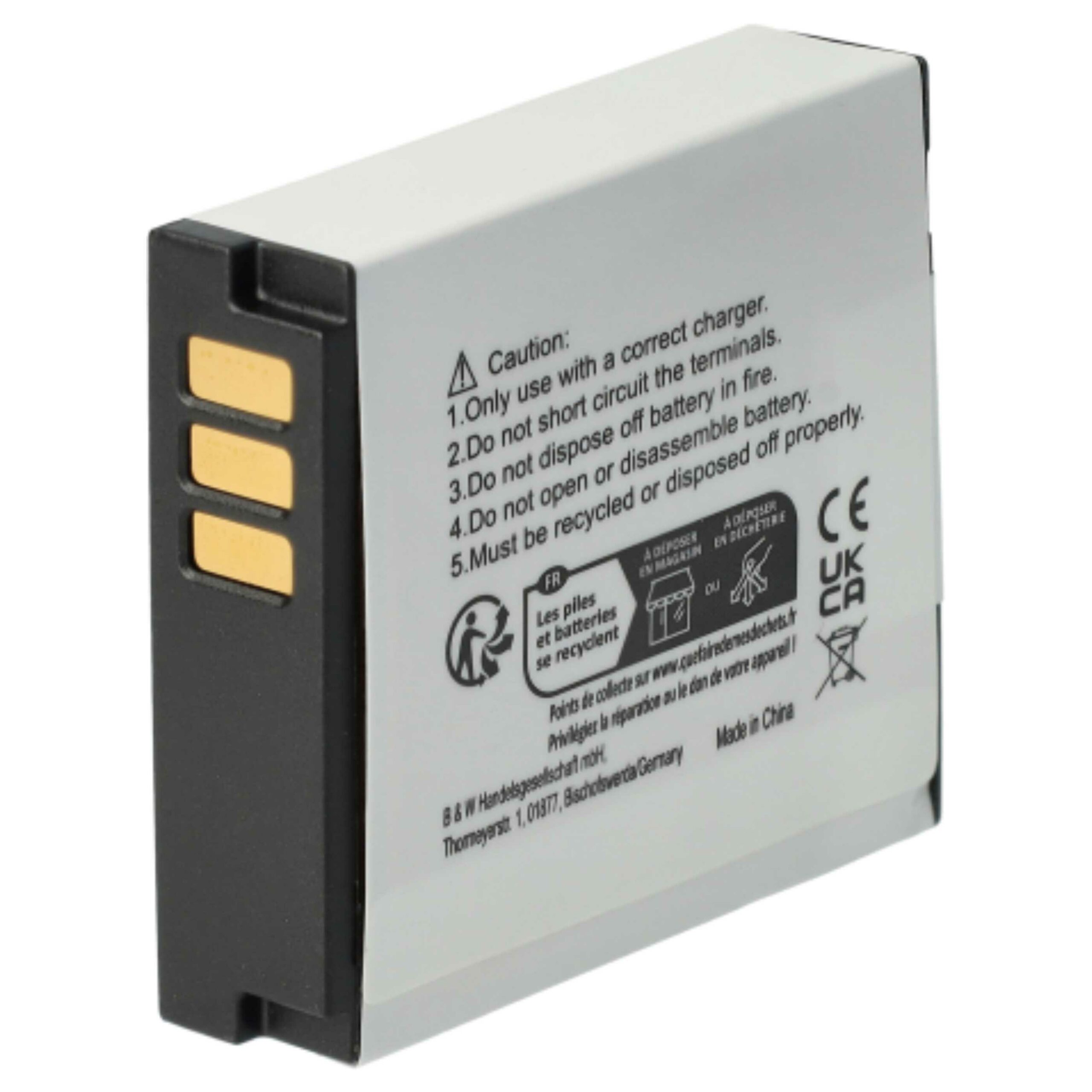 Bateria vhbw para Câmara Samsung IA-BP125A / HMX-M10 / HMX-Q10 1100 mAh 3.6 V (3 unidades) - Image 2