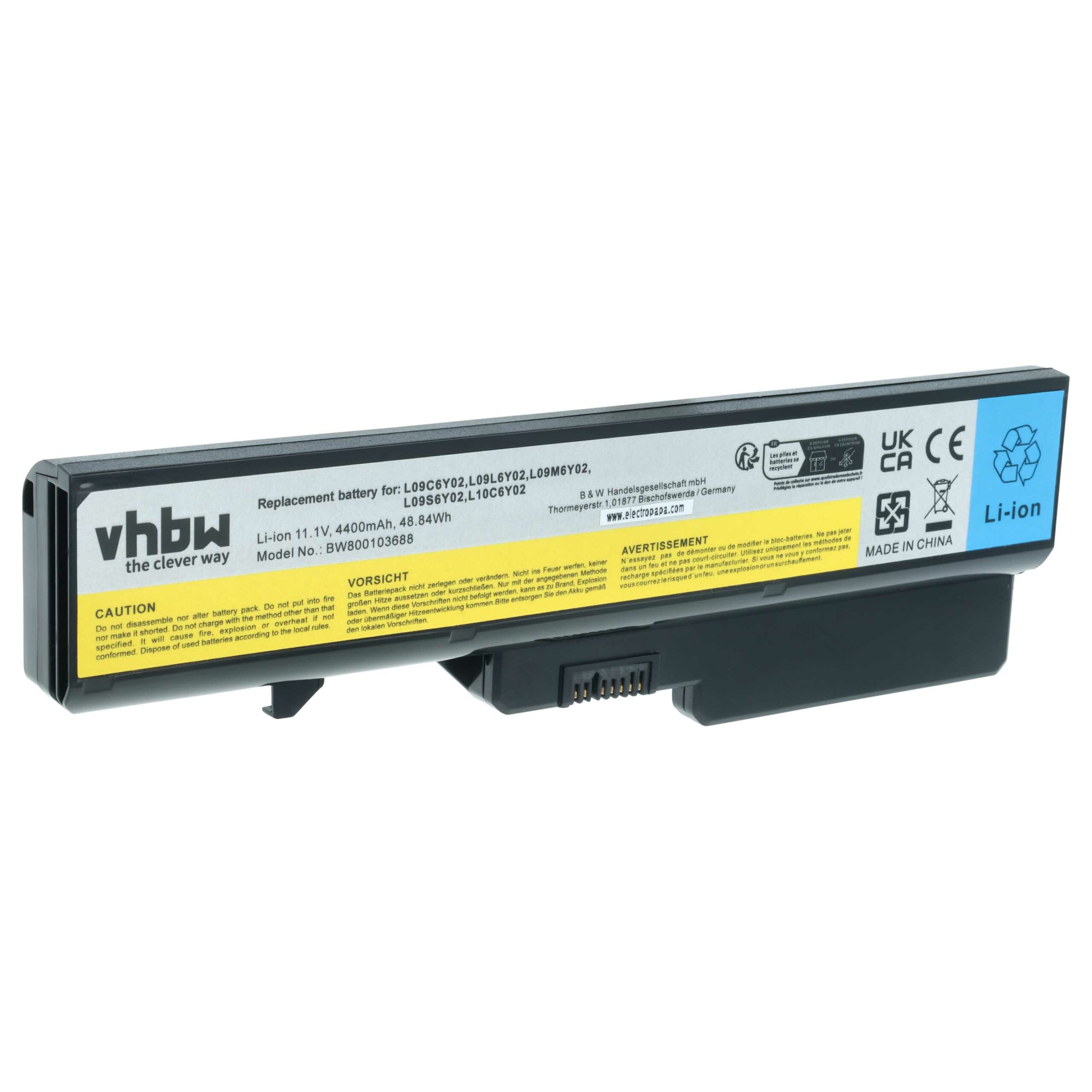 Bateria para Portátil vhbw IBM / Lenovo IdeaPad G460, G560, Z570 - 4400 mAh