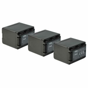Baterias para Câmara vhbw 3x 3200 mAh 3.6 V Li-Ion (Substitui Panasonic VW-VBK180, VW-VBK360)