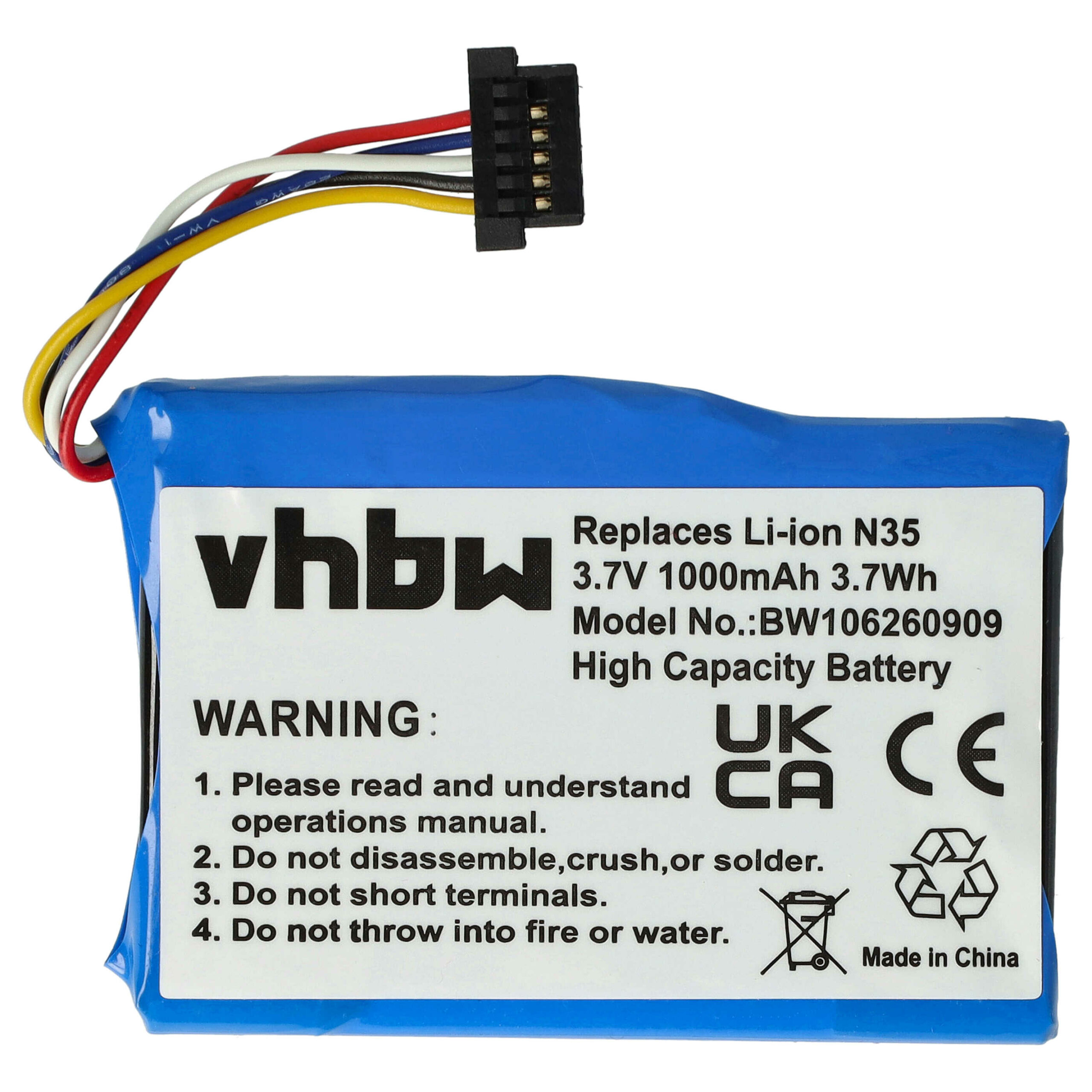 Bateria GPS para Acer, Typhoon, Yakumo - 1000mAh, 3.7V - Image 3