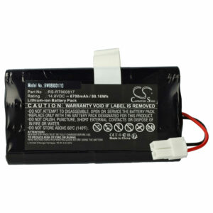 Bateria vhbw para Rowenta RS-RT900817 6700mAh, 14.8V, Li-Ion